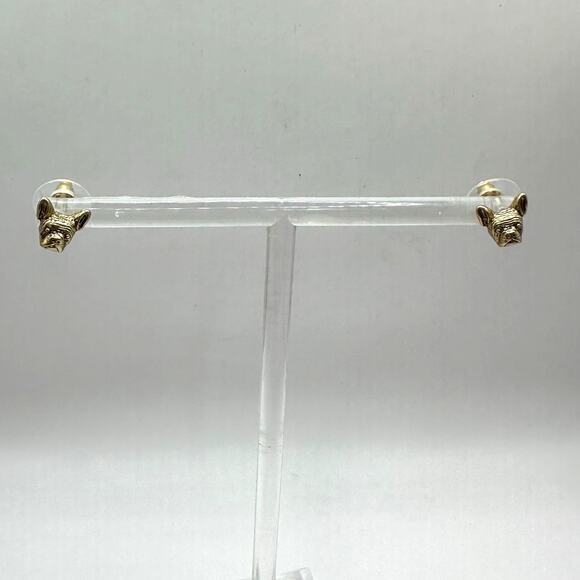 Madewell Pug Earrings Stud Dog Face Pet Casual Summer Whimsy Costume Jewelry - Picture 6 of 11